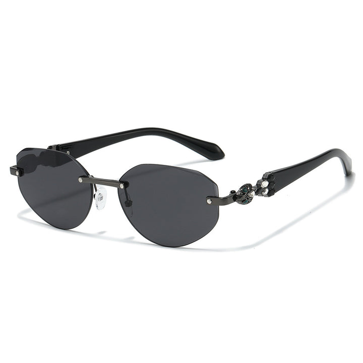 Decorative Oversized Shield Sunglasses Bowlift