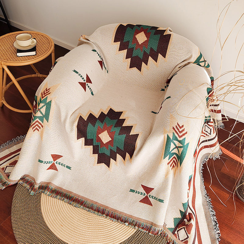 Artistic Woven Throw Blanket