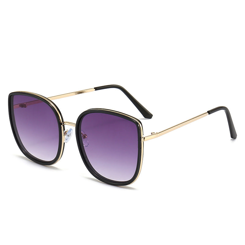 Oversized Geometric Frame Sunglasses