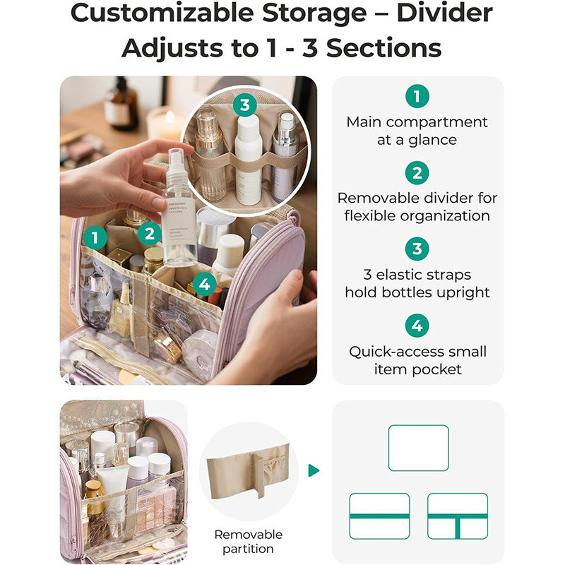 Cosmetic organizer with removable hanging system Bowlift