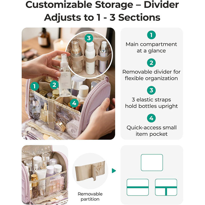 Cosmetic organizer with removable hanging system Bowlift