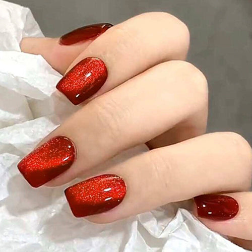 Radiant Glitter Gel Nail Design Bowlift