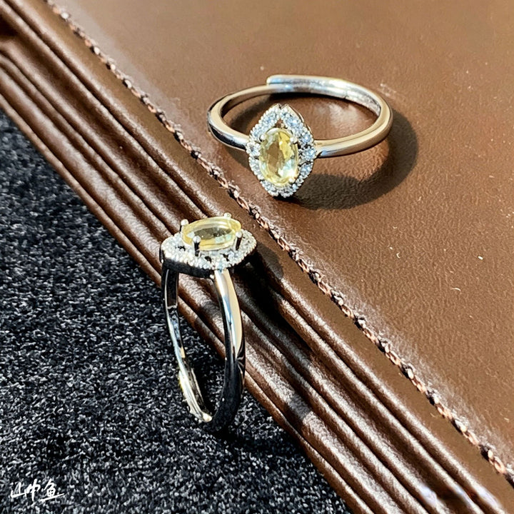 Oval Halo Gemstone Engagement Ring With Micro Pave Band