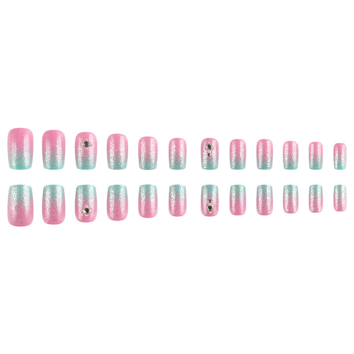 Ombre Glitter Press-On Nail Set Bowlift