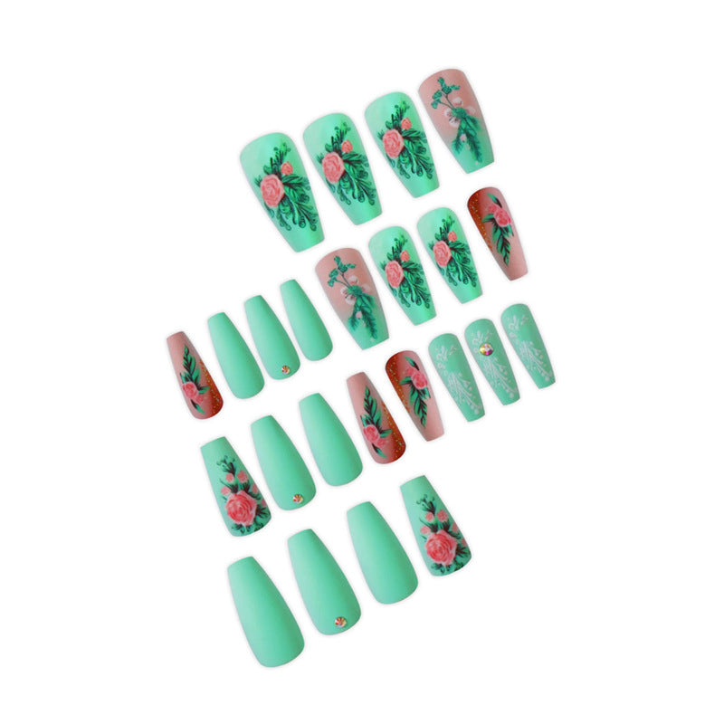 Artistic Floral Design Press-On Nails Bowlift 1788434359