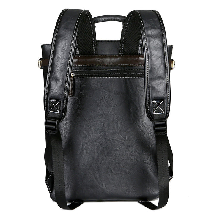 Elegant Laptop Backpack with High-Quality Synthetic Leather Coating Bowlift