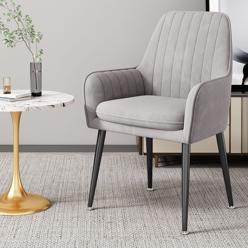Modern Accent Chair with Gold Legs Bowlift