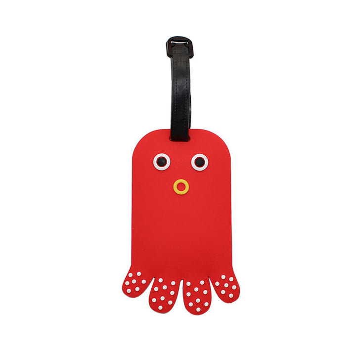 Unisex Silicone Luggage Tag in Creative Octopus Design Bowlift
