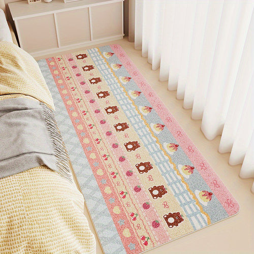 Cute Cartoon-Themed Plush Area Rug