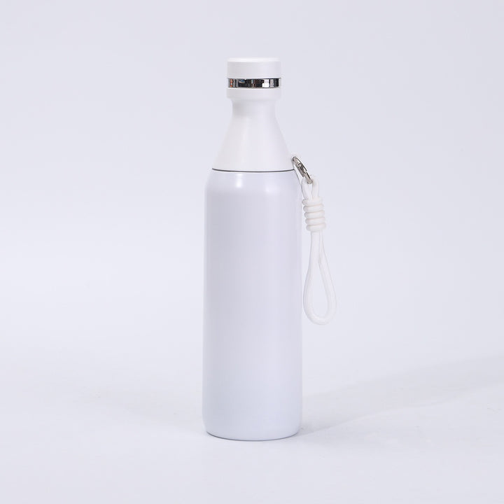 Ladies insulated drinking bottle with practical carrying strap Bowlift