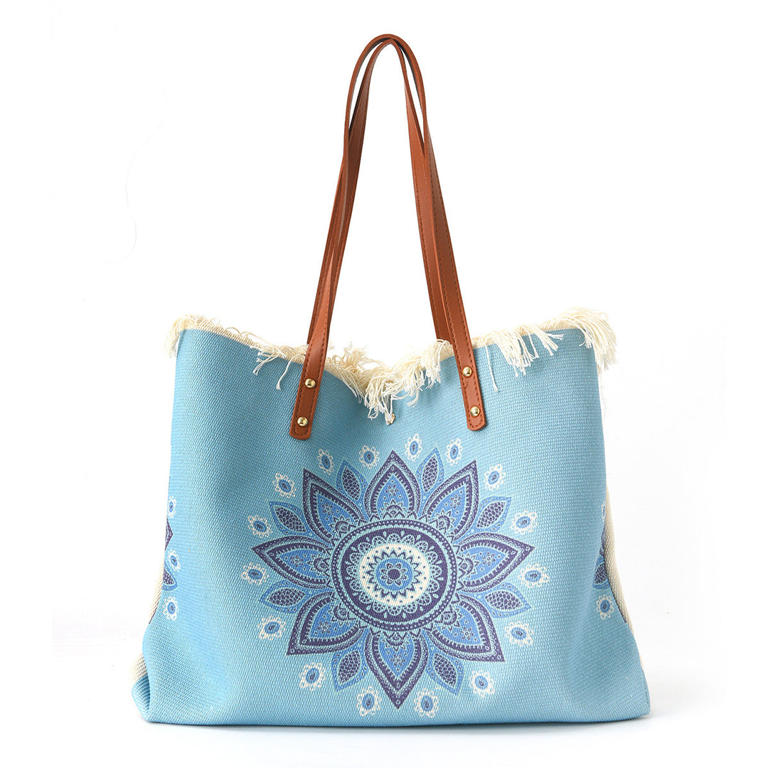 Beach bag with Unique Feather Design Bowlift