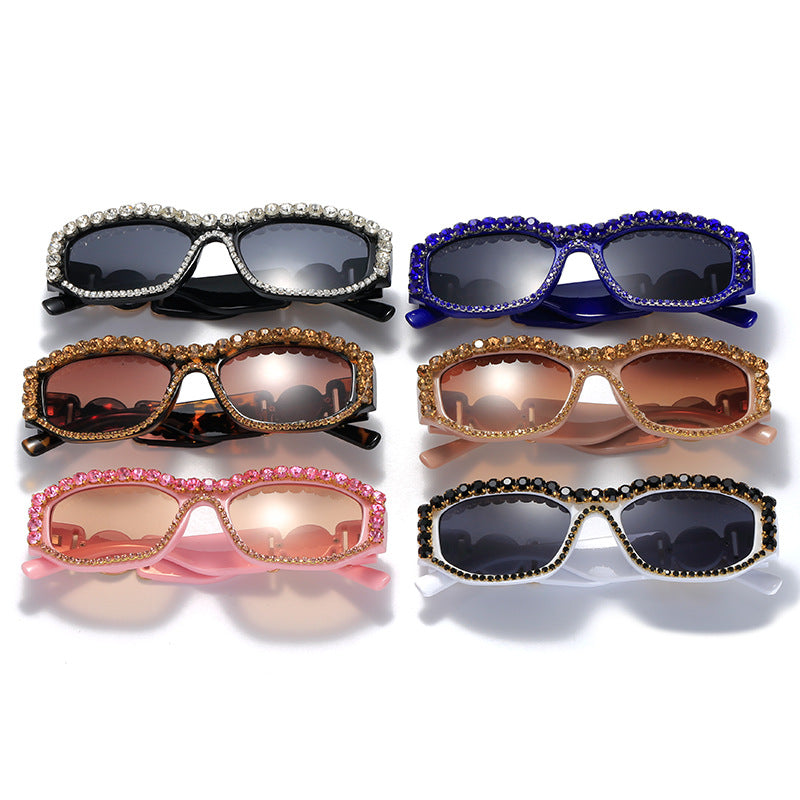 Women's Glamorous Sunglasses with Sparkling Accents Bowlift