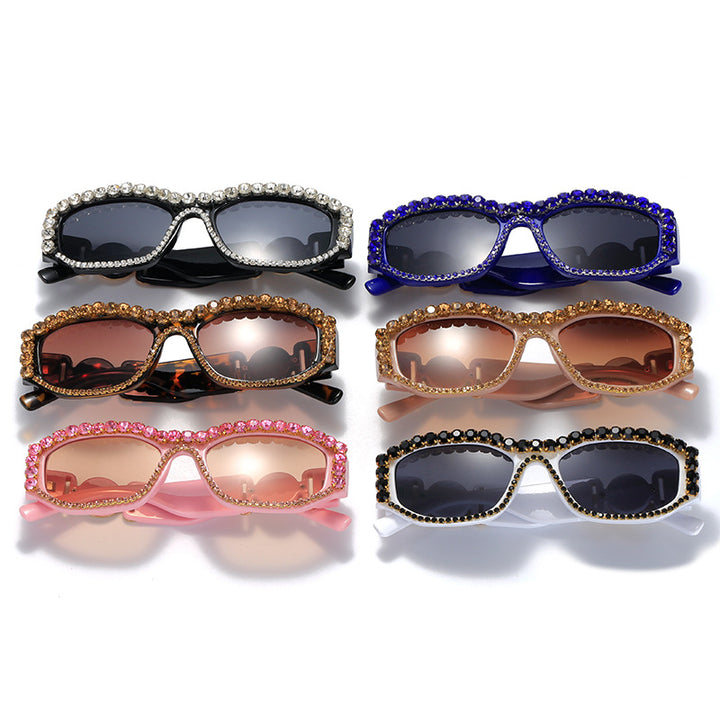 Women's Glamorous Sunglasses with Sparkling Accents Bowlift