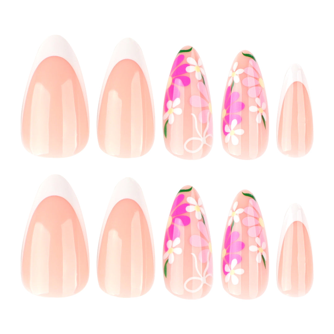 Artistic Nail Art with Floral Designs Bowlift