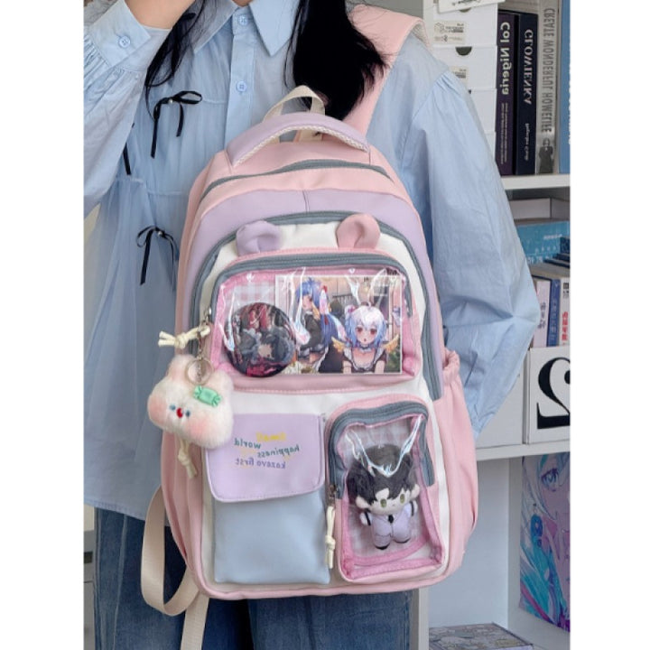 Cute Plush-Themed Backpack Bowlift