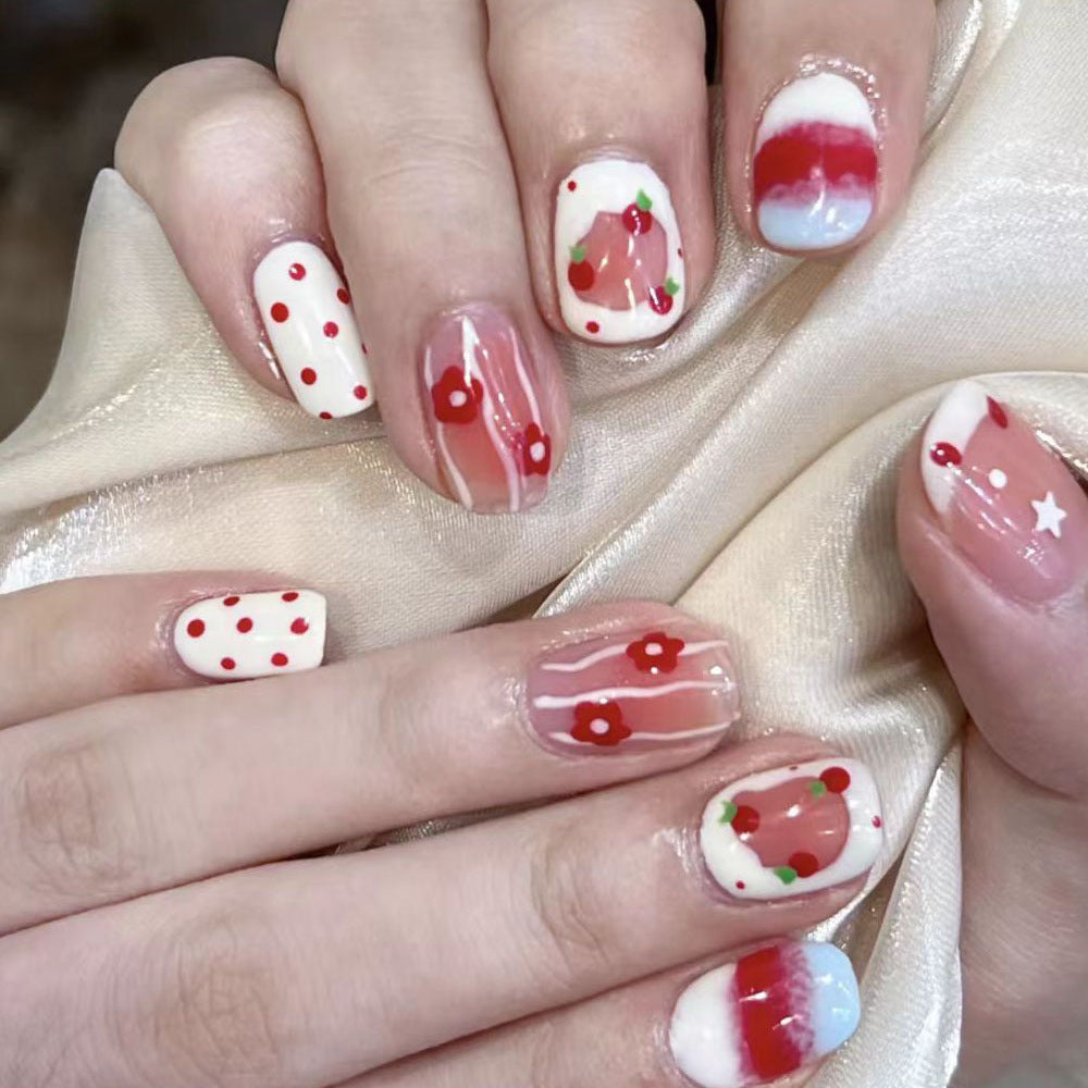 Creative Fruit-Themed Press-On Nails Bowlift