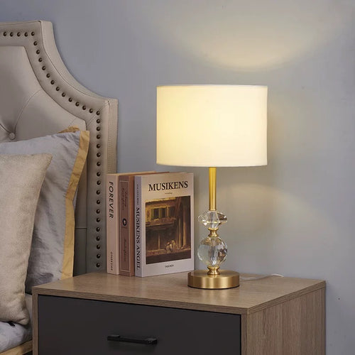 Elegant Crystal Accent Table Lamp