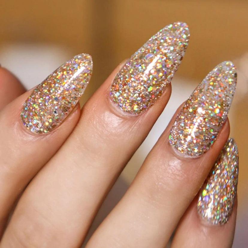 Glittering Stiletto Press-On Nail Set Bowlift