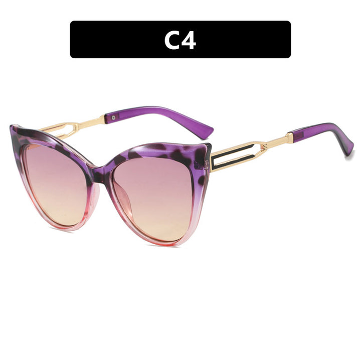 Ladies cat-eye glasses with elegant metal frame Bowlift