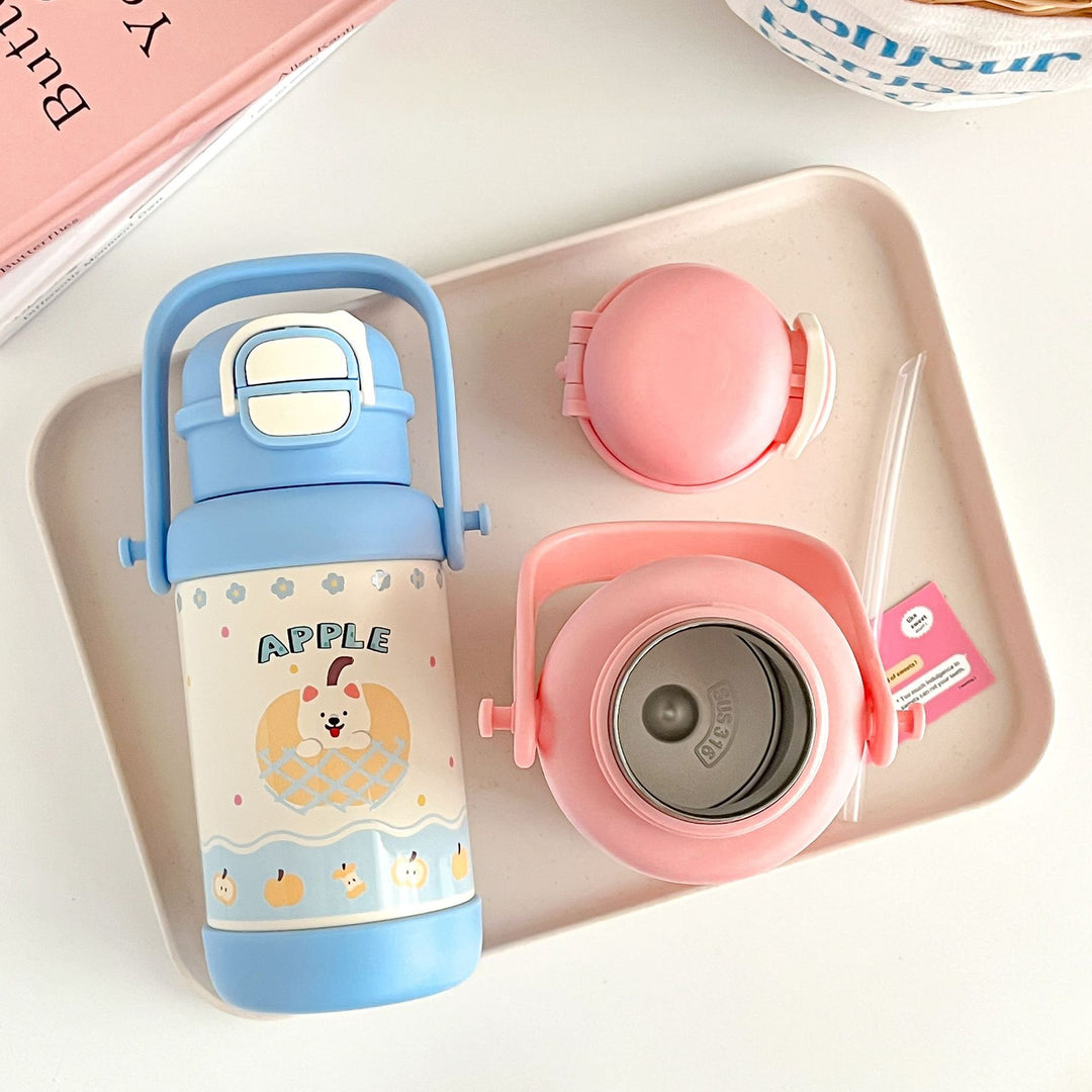 Ladies Insulated Thermos Bottle with Cute Animal Design Bowlift
