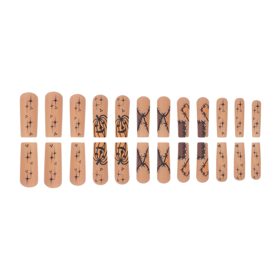 Thematic Long Stiletto Press-On Nails Bowlift