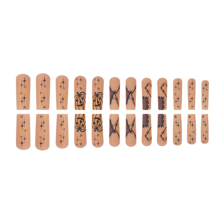 Thematic Long Stiletto Press-On Nails Bowlift