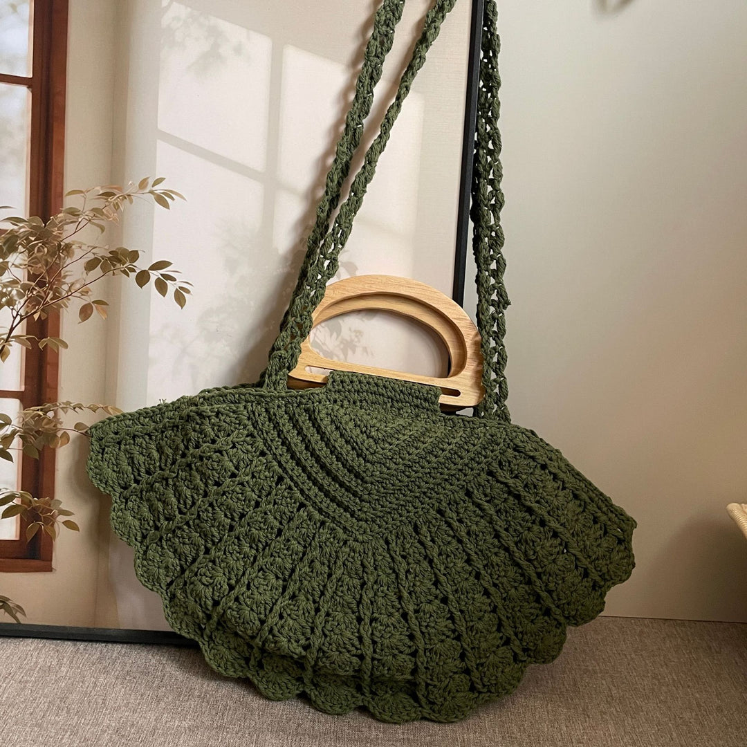 Hand-knotted shoulder bag Bowlift