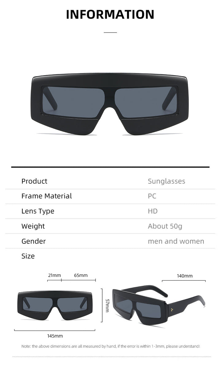 Women futuristic sunglasses in chunky design Bowlift