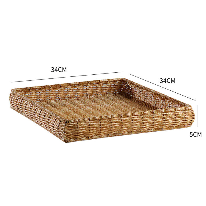 Handwoven Decorative Serving Tray Bowlift 1783754312