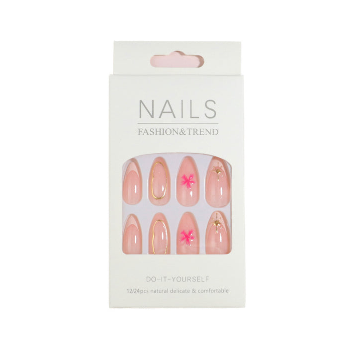 Elegant Floral Design Press-On Nails Set Bowlift