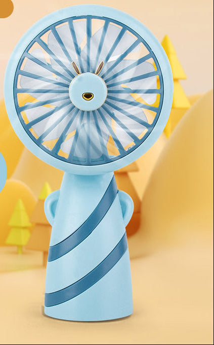Women's Handy Mini Fan in Bear Design Bowlift