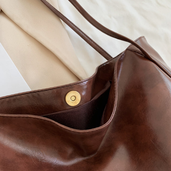 Sleek Vegan Leather Tote Bag