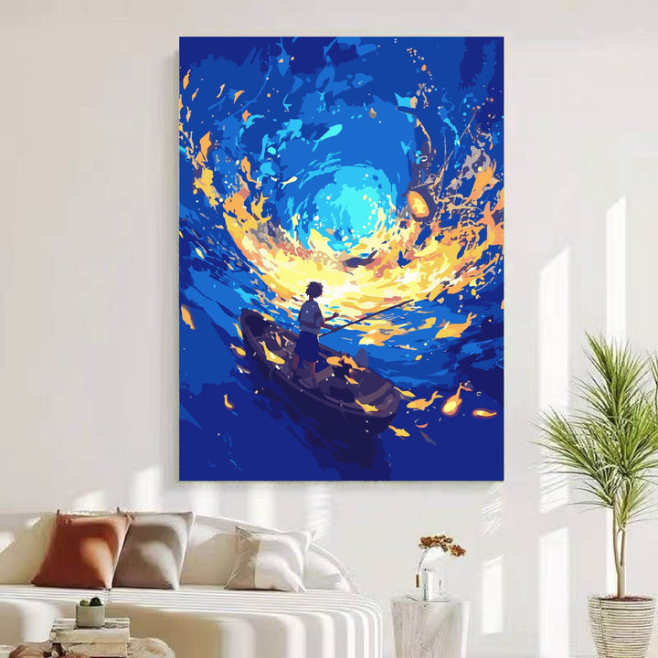 Dreamy Cosmic Landscape Wall Art Bowlift