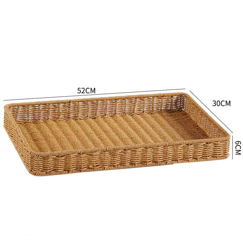 Woven Storage Serving Tray Bowlift