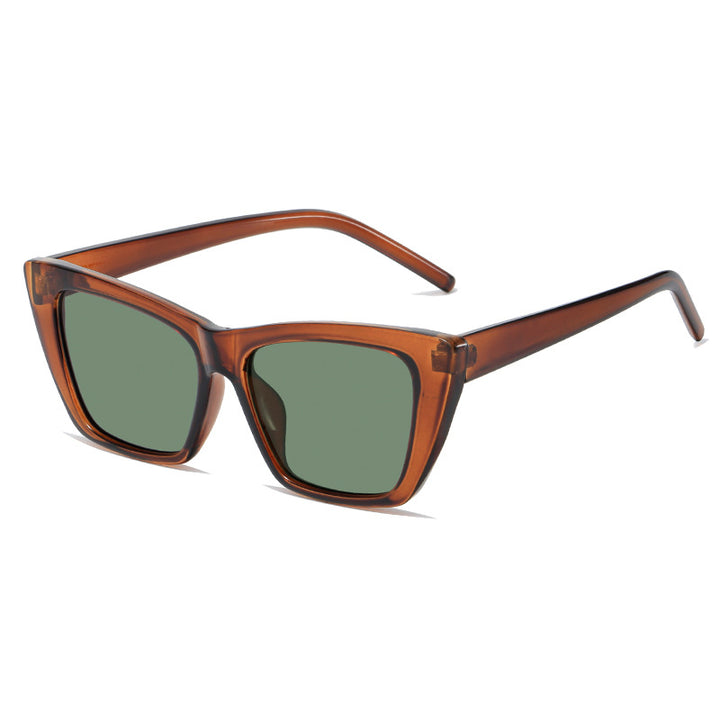 Women's trendy oversized sunglasses with innovative transparent frame Bowlift