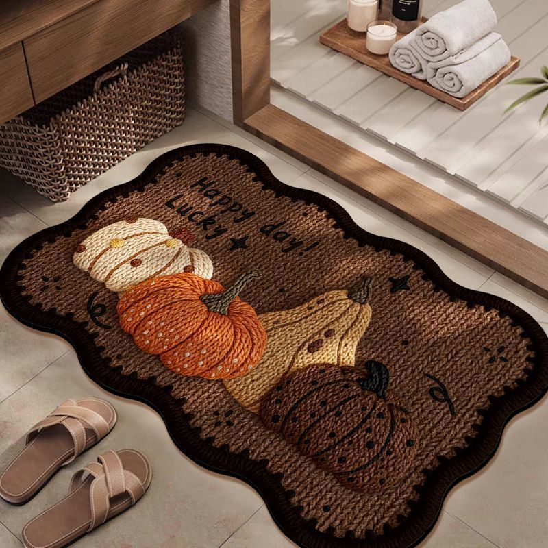 Autumn-Themed Decorative Area Mat