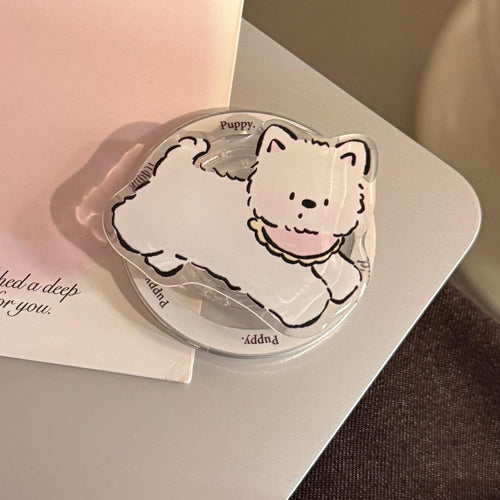 Playful smartphone finger holder in dog design Bowlift