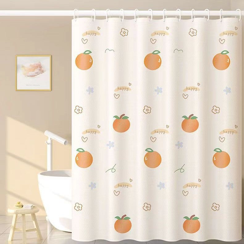 Playful Fruit-Themed Shower Curtain Bowlift