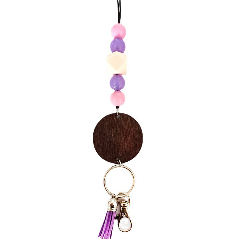 Wooden Beaded Keychain Holder Bowlift