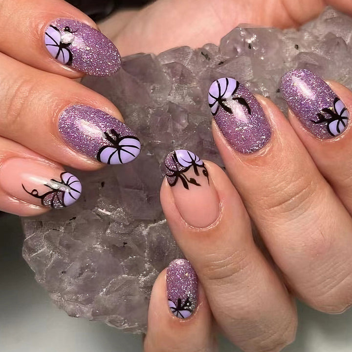Artistic Glitter Nail Art Bowlift