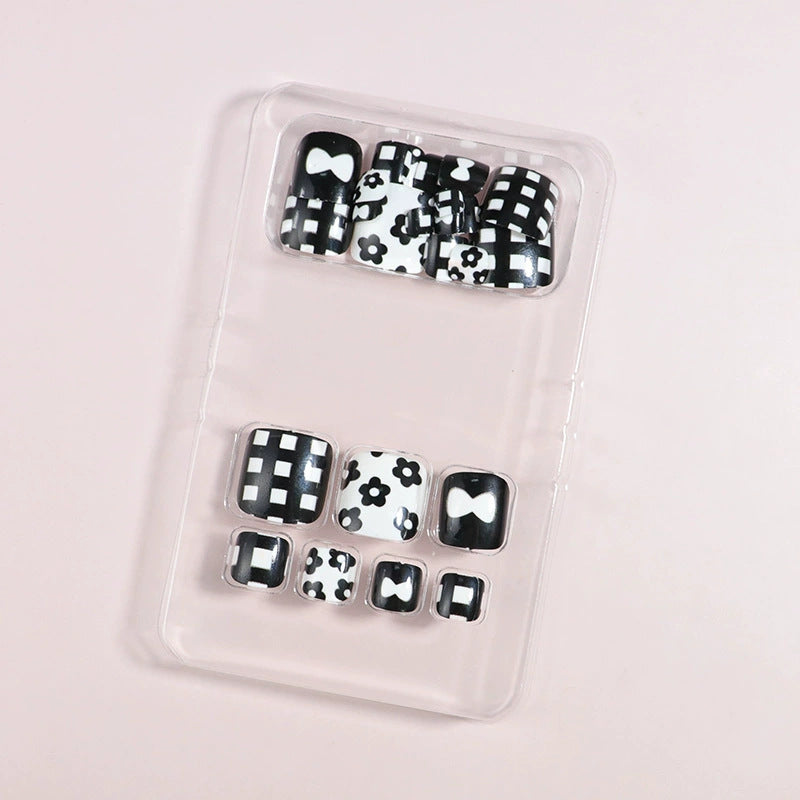 Creative Themed Press-On Nail Set Bowlift