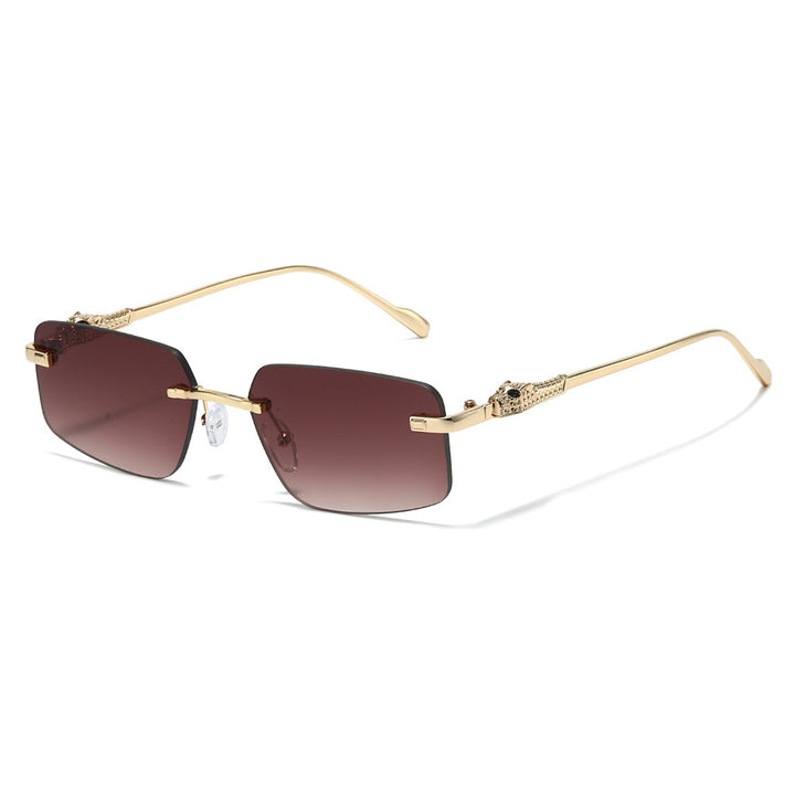Designer Rectangle Sunglasses with Luxurious Metallic Details Bowlift