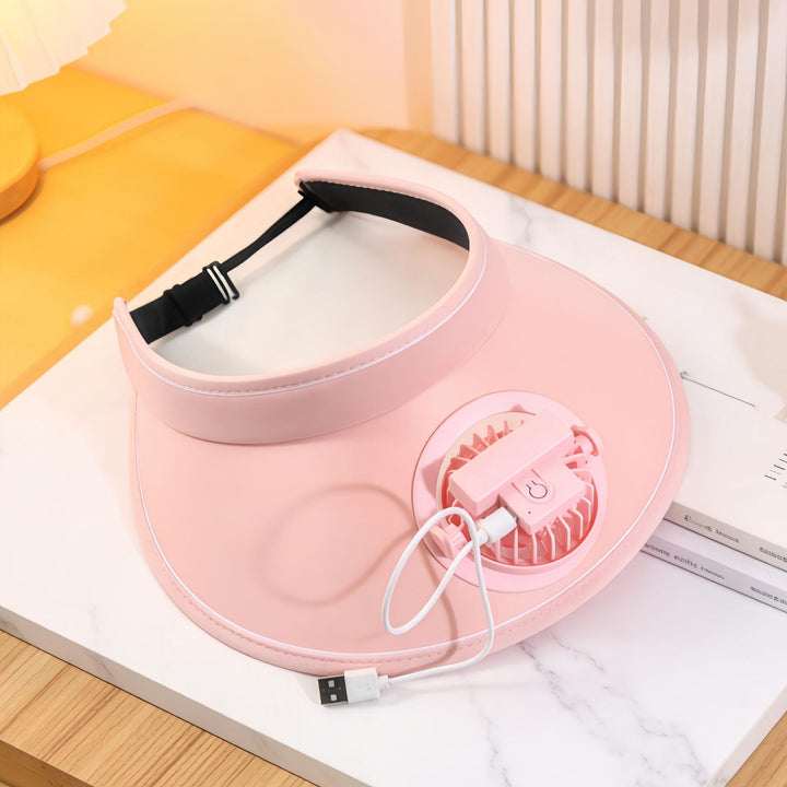 Women’s wearable cooling hood with integrated fan Bowlift