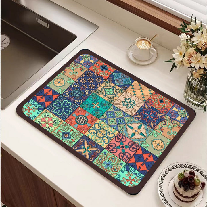 Geometric Patterned Floor Mat