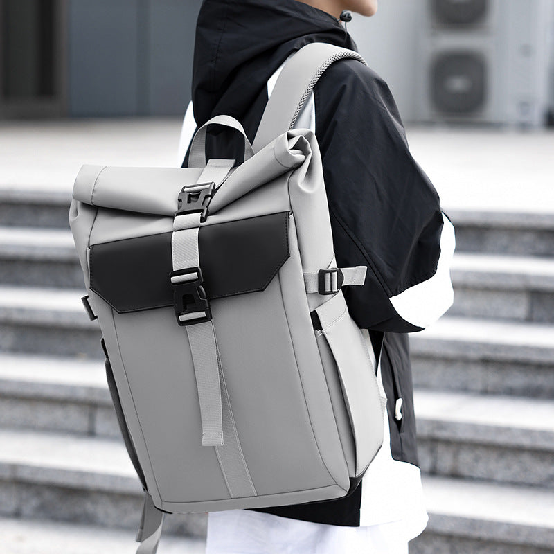 Robust rolltop backpack with ergonomic carrying system and versatile storage space Bowlift