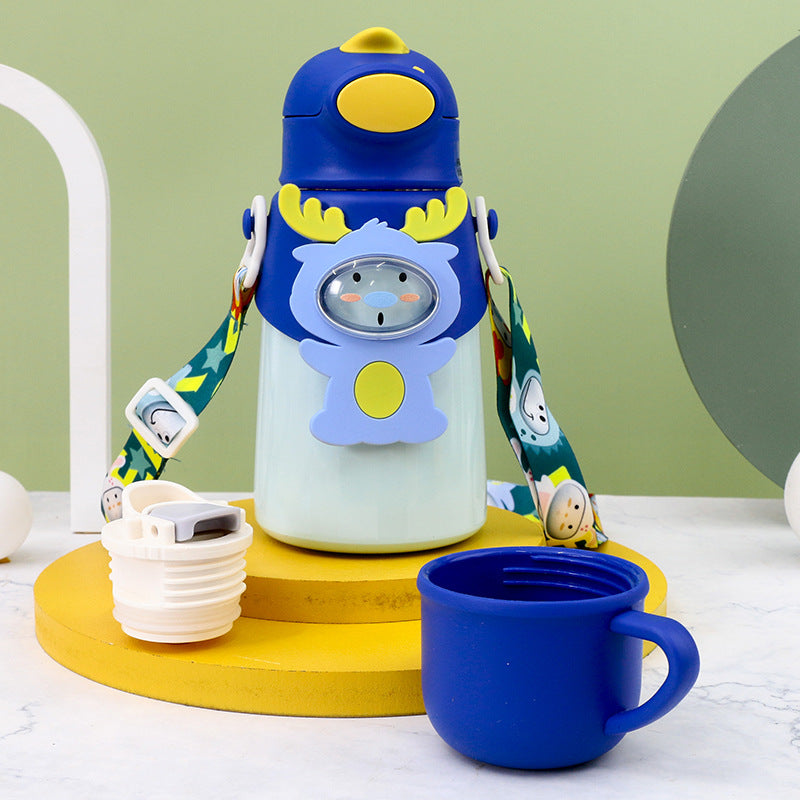 Women's Insulated Bottle with Fun Bunny Design Bowlift