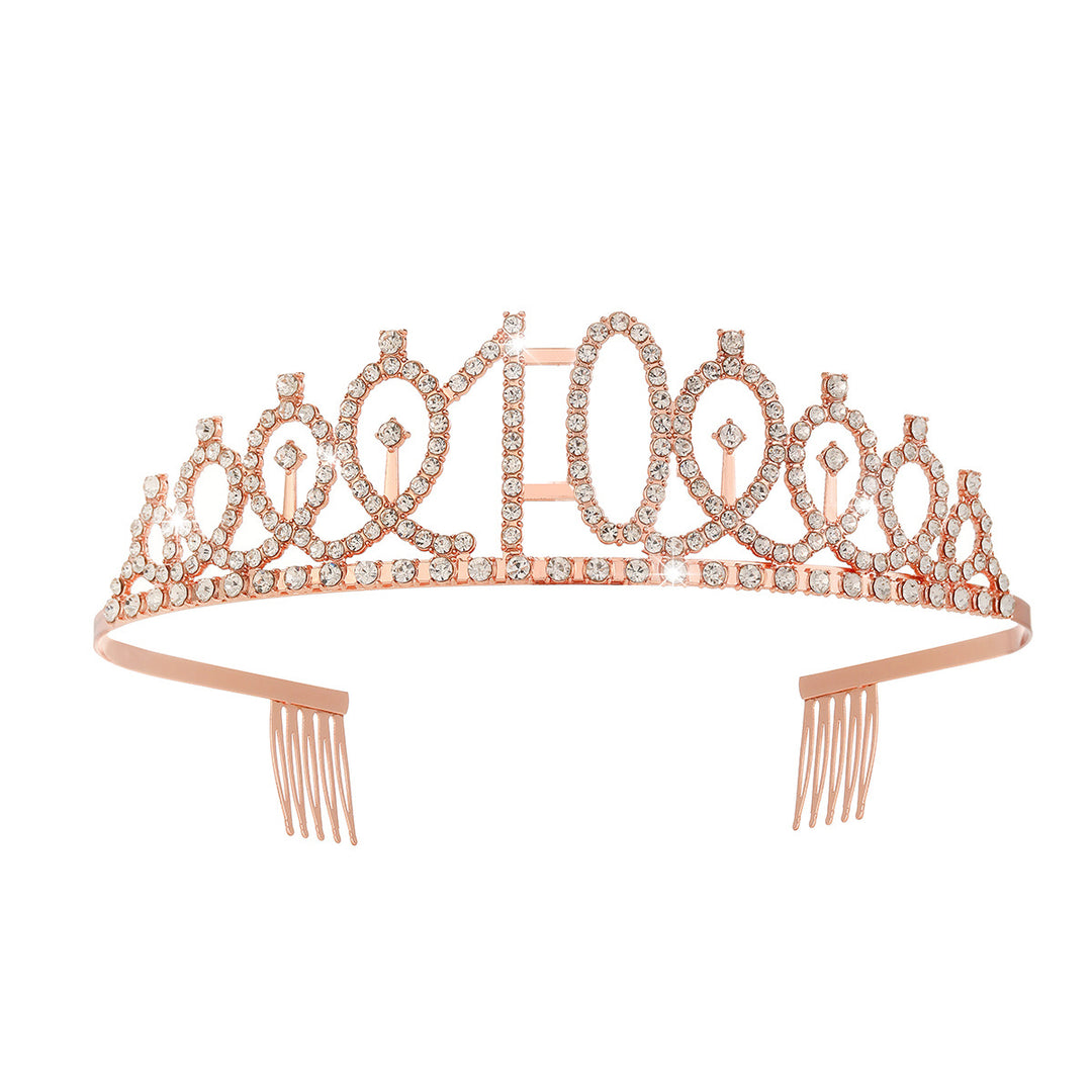 Women's Crystal-Embellished Tiara with Elegant Design Bowlift