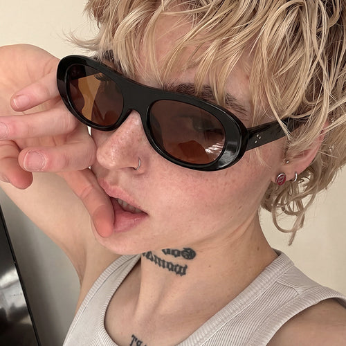 Women's fashionable oversized sunglasses with elegant tortoiseshell pattern Bowlift