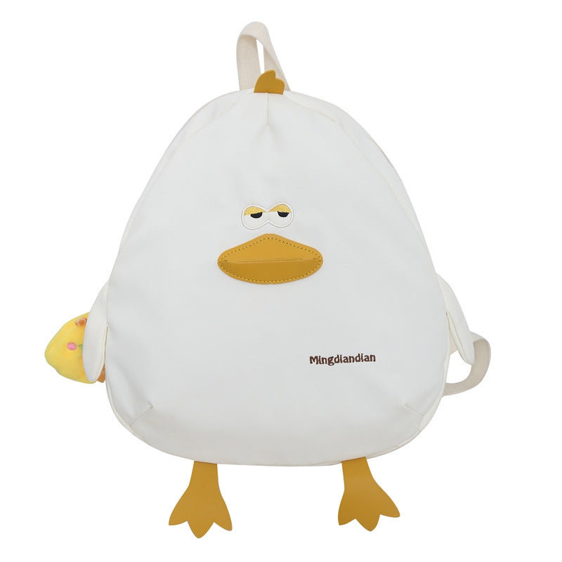 Cartoon Duck-Shaped School Backpack Bowlift