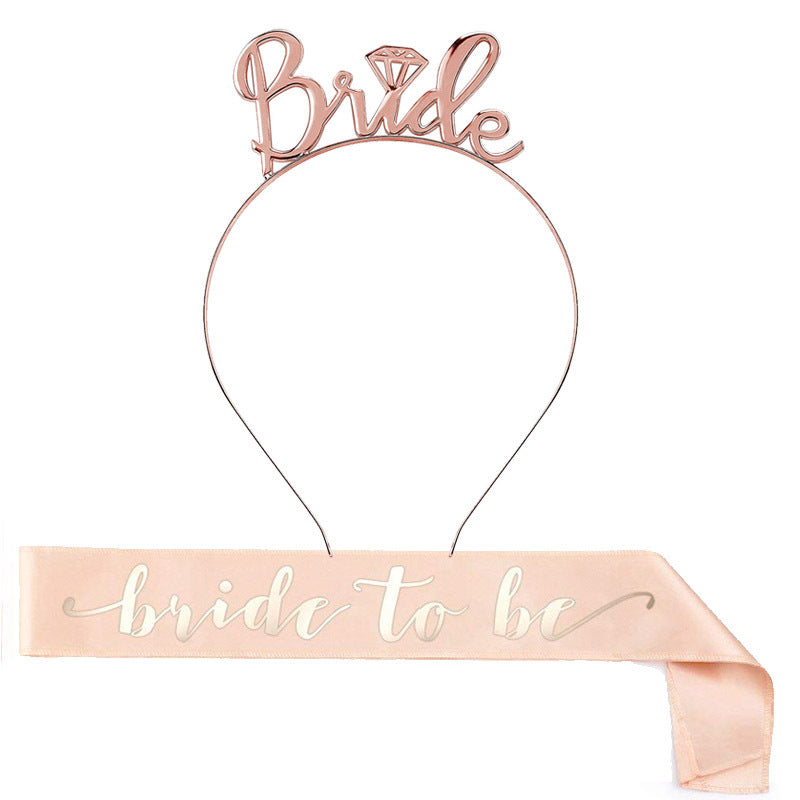 Women's Wedding Crown with Text Bowlift